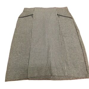 Alfani Textured Knee Length Womens Pencil Skirt Zip Pockets Size 8 Petite